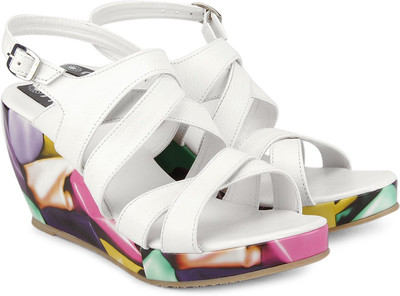 Nell Women White Wedges