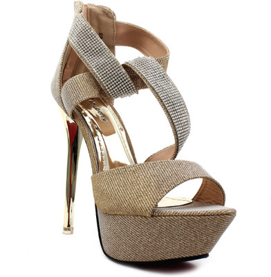 Shuberry Women Gold Heels