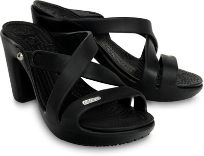 Crocs Women Black Heels