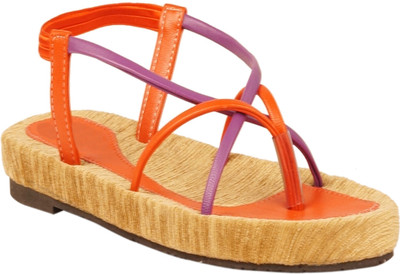 Zachho Women Orange Flats
