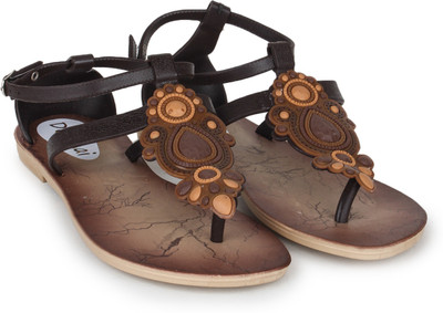 Do Bhai Women Brown Flats