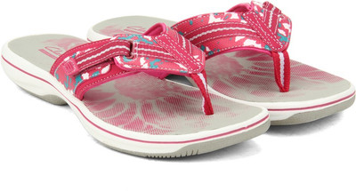 Clarks Women Fuchsia Flats