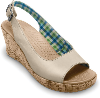 Crocs Women Off White Wedges