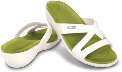 Crocs Women Off white Wedges