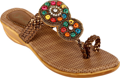 Jade Women Copper Wedges