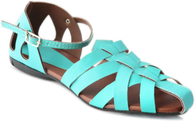 Myra Women Turquoise Flats