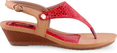 Shuz Touch Women RED Wedges