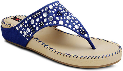 Get Glamr Girls Wedges(Blue