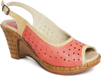 Vendoz Women Peach Wedges