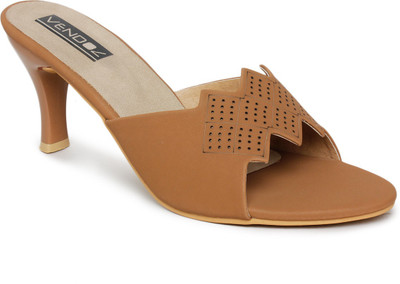 Vendoz Women Beige Heels