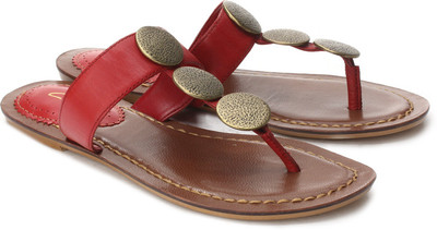 Clarks Women Cherry Red Flats