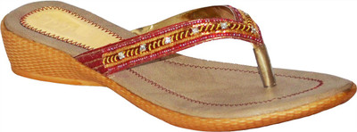 With The Fashion Women PINK Wedges