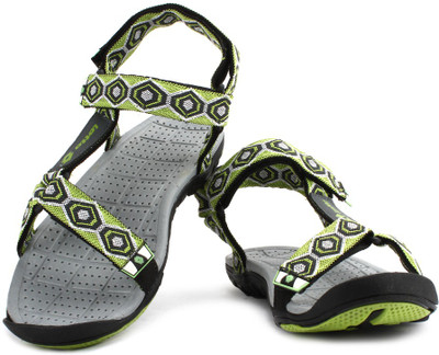 Lotto Men Grey Lime Sports Sandals