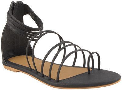 Adorn Girls Flats(Black