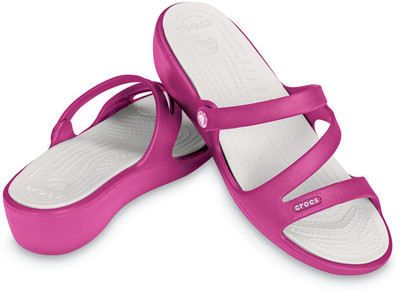 Crocs Women Pink Wedges