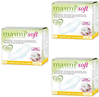 Masmi Pure Cotton Soft Ultra Thin Wings Individually Wrapped Day Napkin Sanitary Pad(Pack of 3)
Masmi Pure Cotton Soft Ultra Thin Wings Individually Wrapped Day Napkin Sanitary Pad(Pack of 3)