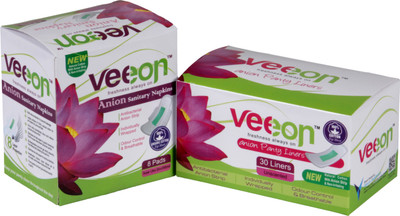 Veeon 100% Cotton Anion Napkins 8 Pcs 290MM & Anion Pantyliners 30S Sanitary Pad(Pack of 2)
Veeon 100% Cotton Anion Napkins 8 Pcs 290MM & Anion Pantyliners 30S Sanitary Pad(Pack of 2)