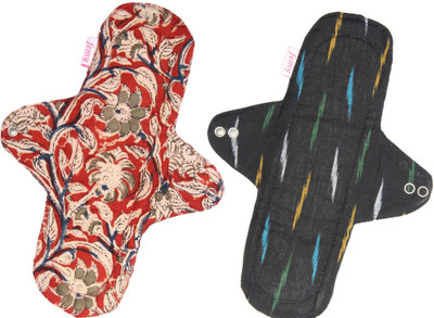 Femy Washable & Reusable Cloth Pad Pack of 2 -Kalamkari Maroon & Ikkat Black Sanitary Pad(Pack of 2)
Femy Washable & Reusable Cloth Pad Pack of 2 -Kalamkari Maroon & Ikkat Black Sanitary Pad(Pack of 2)