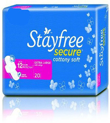 Stayfree Secure Cottony Soft Xl-20 Sanitary Pad(Pack of 20)