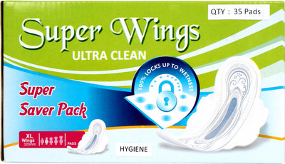 Super Wings Ultra Clean Sanitary Pad(Pack of 35)