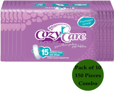 Cozy Care Premium Grade Sensitive Skin Specialist Pack Of 10 Sanitary Pad(Pack of 10)
Cozy Care Premium Grade Sensitive Skin Specialist Pack Of 10 Sanitary Pad(Pack of 10)