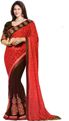 Om Shantam Saree's Embroidered Bollywood Jacquard, Georgette Saree(Red, Brown), Cofee and red
Om Shantam Saree's Embroidered Bollywood Jacquard, Georgette Saree(Red, Brown), Cofee and red