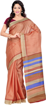 Sunaina Solid Fashion Art Silk Saree(Multicolor)