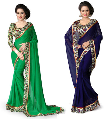 Indianbeauty Self Design, Solid Fashion Chiffon Saree(Pack of 2, Blue, Green)
Indianbeauty Self Design, Solid Fashion Chiffon Saree(Pack of 2, Blue, Green)