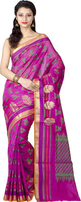 Chandrakala Woven Banarasi Art Silk Saree(Pink)