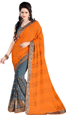 Jiya Self Design, Embellished, Embroidered Fashion Jacquard, Georgette Saree(Orange, Grey), Grey;orange
Jiya Self Design, Embellished, Embroidered Fashion Jacquard, Georgette Saree(Orange, Grey), Grey;orange