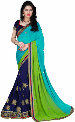 Party Wear Dresses Embroidered Fashion Georgette Saree(Light Blue, Green, Dark Blue), Dark blue;green;light blue
Party Wear Dresses Embroidered Fashion Georgette Saree(Light Blue, Green, Dark Blue), Dark blue;green;light blue