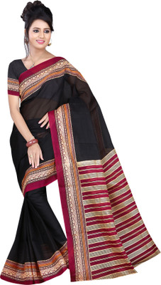 Gugaliya Printed Bollywood Cotton Saree(Multicolor)