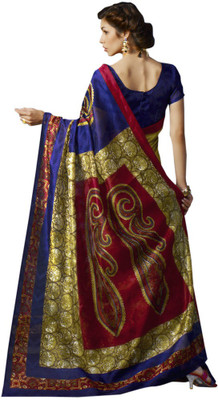 Sunaina Printed Fashion Cotton Saree(Multicolor)