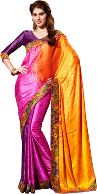 Khoobee Self Design, Printed, Embellished Fashion Silk, Crepe, Jacquard Saree(Orange, Purple, Pink, Orange;pink;purple
Khoobee Self Design, Printed, Embellished Fashion Silk, Crepe, Jacquard Saree(Orange, Purple, Pink, Orange;pink;purple