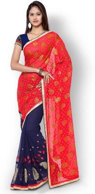 Parisha Embroidered Fashion Georgette, Jacquard Saree(Red, Blue), Blue;red
Parisha Embroidered Fashion Georgette, Jacquard Saree(Red, Blue), Blue;red