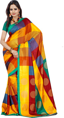 Sunaina Printed Fashion Art Silk Saree(Multicolor)