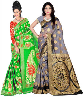 Weavedeal Embellished Kanjivaram Silk Cotton Blend Saree(Pack of 2, Multicolor)
Weavedeal Embellished Kanjivaram Silk Cotton Blend Saree(Pack of 2, Multicolor)