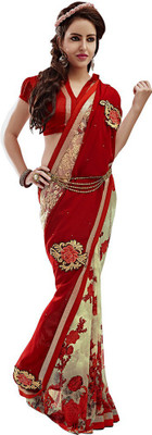 Desi Look Self Design Fashion Georgette Saree(Red) 
Desi Look Self Design Fashion Georgette Saree(Red)