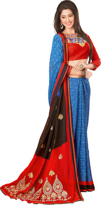 Jiya Self Design, Embroidered Fashion Chiffon Saree(Light Blue, Red, Brown), Brown;light blue;red
Jiya Self Design, Embroidered Fashion Chiffon Saree(Light Blue, Red, Brown), Brown;light blue;red
