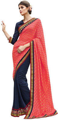 Desi Butik Self Design Fashion Jacquard, Georgette Saree(Pink, Blue), Blue;pink
Desi Butik Self Design Fashion Jacquard, Georgette Saree(Pink, Blue), Blue;pink