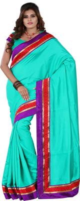 Weavedeal Embellished Banarasi Brocade Saree(Blue)