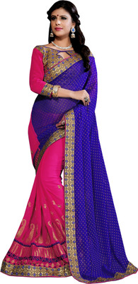 Khoobee Self Design, Embroidered, Embellished Fashion Georgette, Jacquard Saree(Blue, Pink, Beige), Beige;blue;pink
Khoobee Self Design, Embroidered, Embellished Fashion Georgette, Jacquard Saree(Blue, Pink, Beige), Beige;blue;pink