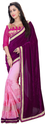 Khushali Self Design, Embroidered Fashion Georgette, Velvet Saree(Purple, Pink), Pink;purple
Khushali Self Design, Embroidered Fashion Georgette, Velvet Saree(Purple, Pink), Pink;purple