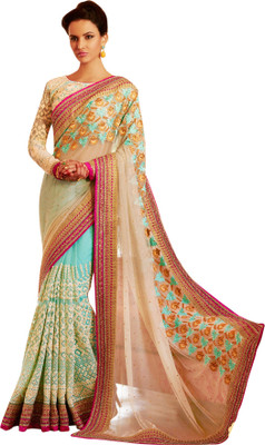 Brijraj Embroidered Fashion Net, Georgette Saree(Light Blue, Beige), Beige;light blue
Brijraj Embroidered Fashion Net, Georgette Saree(Light Blue, Beige), Beige;light blue