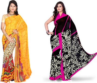 EthnicQueen Floral Print, Geometric Print Fashion Georgette Saree(Pack of 2, Yellow, Black), Black;yellow
EthnicQueen Floral Print, Geometric Print Fashion Georgette Saree(Pack of 2, Yellow, Black), Black;yellow