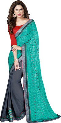 Khoobee Self Design, Embroidered Fashion Chiffon, Jacquard Saree(Green, Grey)
Khoobee Self Design, Embroidered Fashion Chiffon, Jacquard Saree(Green, Grey)