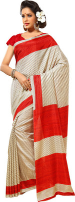 Sunaina Printed Fashion Art Silk Saree(Multicolor)