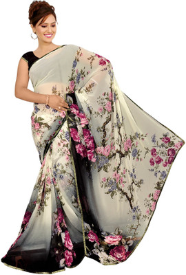 Kalaa Varsha Printed, Floral Print Daily Wear Synthetic Georgette Saree(Black, White)
Kalaa Varsha Printed, Floral Print Daily Wear Synthetic Georgette Saree(Black, White)