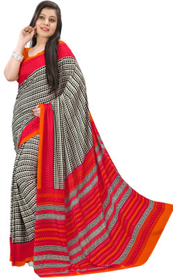 Gugaliya Self Design Bollywood Crepe Saree(Multicolor)