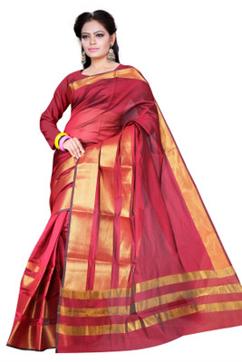 Asavari Embellished Banarasi Handloom Art Silk Saree(Maroon), Scarlet maroon
Asavari Embellished Banarasi Handloom Art Silk Saree(Maroon), Scarlet maroon